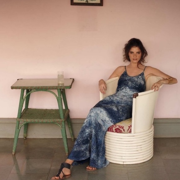 Anthropologie Dresses & Skirts - Anthropologie Partimi silk splashed maxi dress